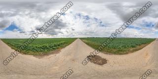 HDR Panorama 360° of Background Dirt Road